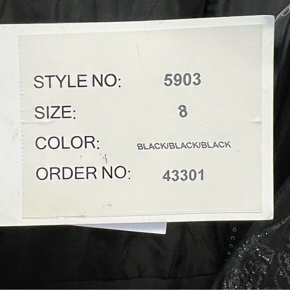 Hayley Paige Occasions Bridesmaid Gown Style 5903 Black, Size 8 - Picture 14 of 15